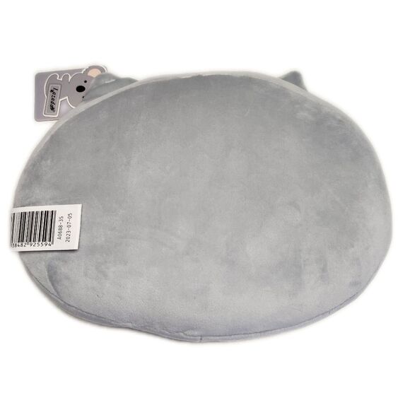 Lazada NWT 10-inch gray & white plush cat pillow - Picture 2 of 5